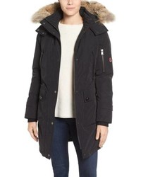 Pendleton Jackson Hooded Down Parka With Genuine Coyote