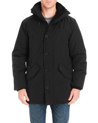 Michael Kors Lafayette Water Resistant Coat With Faux Shearling Lining