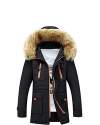 Sun Lorence Lengthened Fur Hooded Down Coats Heavy Parka Winter Jackets