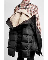 Moncler Loic Quilted Shearling Parka With Hood