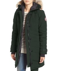 Canada Goose Lorette Hooded Down Parka With Genuine Coyote Fur Trim