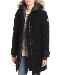 Canada Goose Lorette Hooded Down Parka With Genuine Coyote Fur Trim