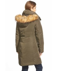 Andrew Marc Marc New York Warby Faux Fur Trim Long Down Feather Fill Parka