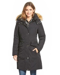 Andrew Marc Marc New York Warby Faux Fur Trim Long Down Feather Fill Parka