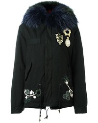 Mr Mrs Italy Embroidered Mini Parka