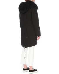 Mr Mrs Italy Shearling And Cotton Twill Parka Coat