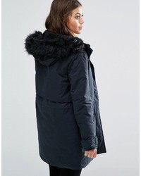 Lee Parka Jacket With Faux Fur Hood