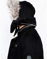 NATIVE YOUTH Parka With Faux Fur Hood