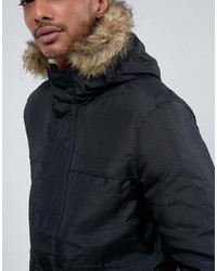 ONLY & SONS Parka With Faux Fur Hood