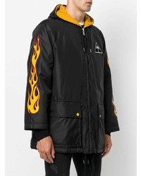 Palm Angels Printed Flame Parka