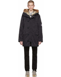 Opening Ceremony Reversible Black Limited Edition Fur Lined Parka