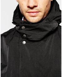 Selected Homme Longline Parka With Detachable Hood