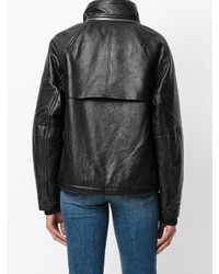 Saint Laurent Slouchy Leather Parka Jacket