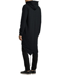 Alexander Wang T By French Terry Hooded Parka Sweater Black