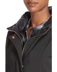 Tumi Tech Luxe Soft Shell Parka With Inset Hooded Down Bib