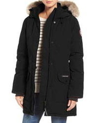 Canada Goose Trillium Fusion Fit Hooded Parka With Genuine Coyote
