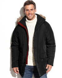 Weatherproof Ultra Oxford Hooded Parka With Faux Fur