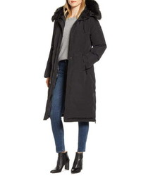 Sam Edelman Water Resistant Long Parka With Faux