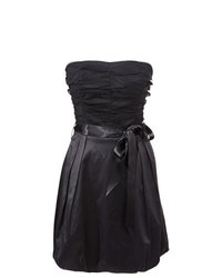 BODYFLIRT Bandeau Cocktail Dress In Black Size 16
