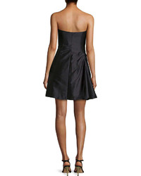 Monique Lhuillier Ml Strapless Cocktail Dress With Pickup Skirt