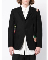 Yohji Yamamoto Patchwork Single Breasted Blazer