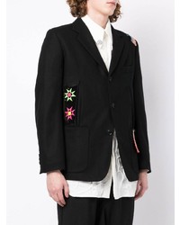 Yohji Yamamoto Patchwork Single Breasted Blazer