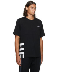 Helmut Lang Black Patchwork T Shirt