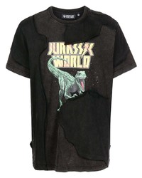 Mostly Heard Rarely Seen Jurassic World Patchwork T Shirt