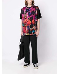 Yohji Yamamoto Patchwork Design Cotton T Shirt