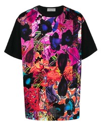 Yohji Yamamoto Patchwork Design Cotton T Shirt