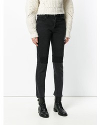 Helmut Lang Patchwork Cropped Jeans