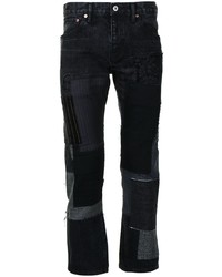 Junya Watanabe MAN Patchwork Design Cropped Jeans