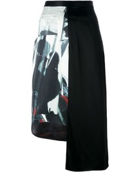 DKNY Patchwork Asymmetric Skirt