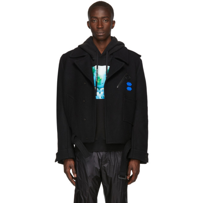 off white pea coat