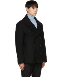 Dunhill Black Double Breasted Peacoat
