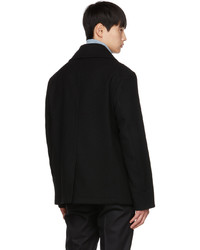 Dunhill Black Double Breasted Peacoat