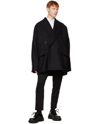 Dolce & Gabbana Black Double Breasted Peacoat