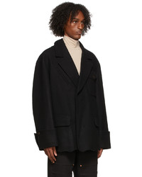 Andersson Bell Black Raw Cut Francis Coat