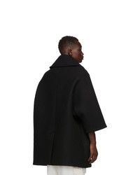 Fumito Ganryu Black Vintage Modern Coat