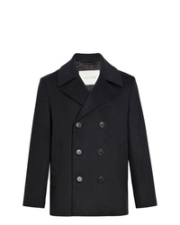 MACKINTOSH Black Wool Cashmere Pea Coat Gm 119f