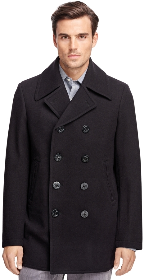 Brooks Brothers Classic Pea Coat, $698 | Brooks Brothers | Lookastic