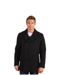 Cole Haan Sporty Wool Pea Coat Jacket