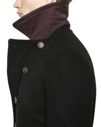 Dolce & Gabbana Double Breasted Wool Blend Peacoat