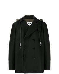 MSGM Double Breasted Hoodie Coat