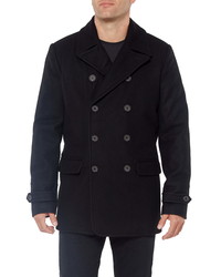 Vince Camuto Double Breasted Wool Blend Coat