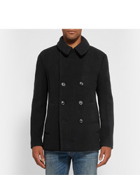 Marc by Marc Jacobs Double Breasted Wool Blend Peacoat