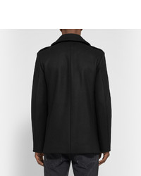 Saint Laurent Double Breasted Wool Peacoat