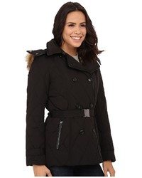 Cole Haan Down Peacoat With Removable Hood