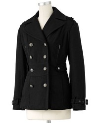 Excelled Military Wool Peacoat