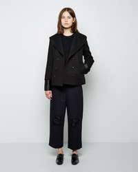 Alexander Wang Hooded Double Breasted Peacoat